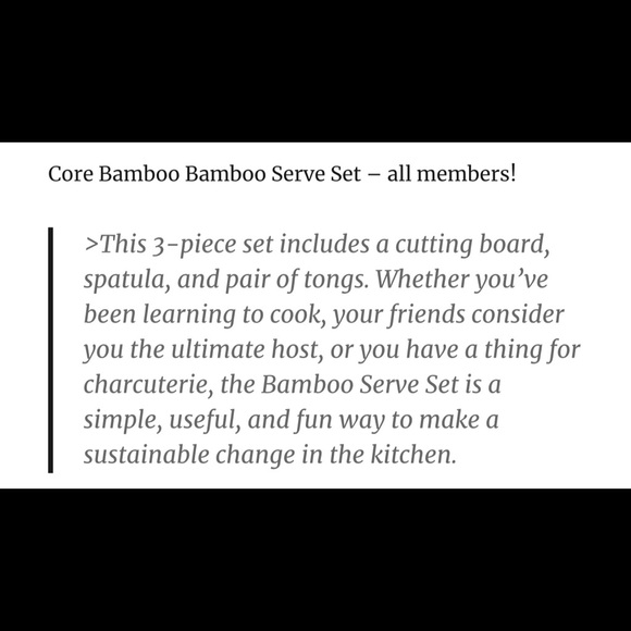 Core Bamboo Serve Set - Picture 5 of 5